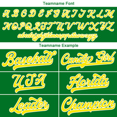 Benutzerdefinierte Authentisch Baseball-Trikot Grün Netz