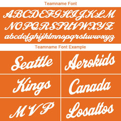 Benutzerdefinierte Authentisch Basketball Trikot Orange-Weiß-Lila