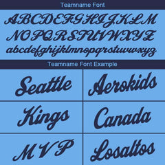 Benutzerdefinierte Authentisch Basketball Trikot Hellblau-Marine-Gelb