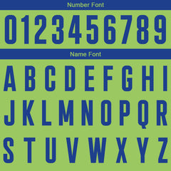 Benutzerdefinierte Authentisch Basketball Trikot Neongrün- Königlich