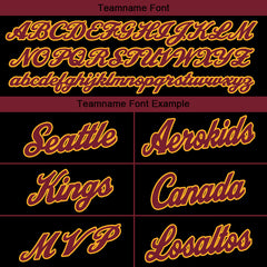 Benutzerdefinierte Authentisch Basketball Trikot Schwarz-Purpur-Gelb