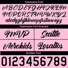 Benutzerdefinierte Authentizität Hut Rosa- Schwarz