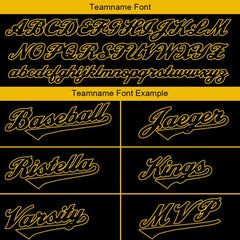 Benutzerdefinierte Authentisch Sweatshirt-Kapuzenpulli Schwarz-Gelb