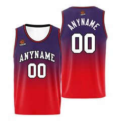 Benutzerdefinierte Basketball Jersey personalisiert genäht Name&Number&Logo Schwarz&Rot