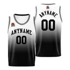 Benutzerdefinierte Basketball Jersey personalisiert genäht Name&Number&Logo Grau&Schwarz