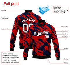 Personalisiert Benutzerdefiniert Jacke Anpassen Ihr Teamname, Logo und Nummer