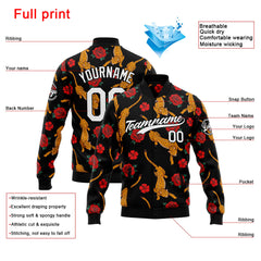 Personalisiert Benutzerdefiniert Jacke Anpassen Ihr Teamname, Logo und Nummer