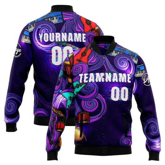 Personalisiert Benutzerdefiniert Jacke Anpassen Ihr Teamname, Logo und Nummer