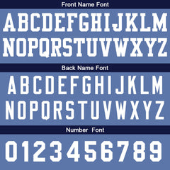 Benutzerdefinierte Basketball Jersey personalisiert genäht Name&Number&Logo Hellblau&Marine