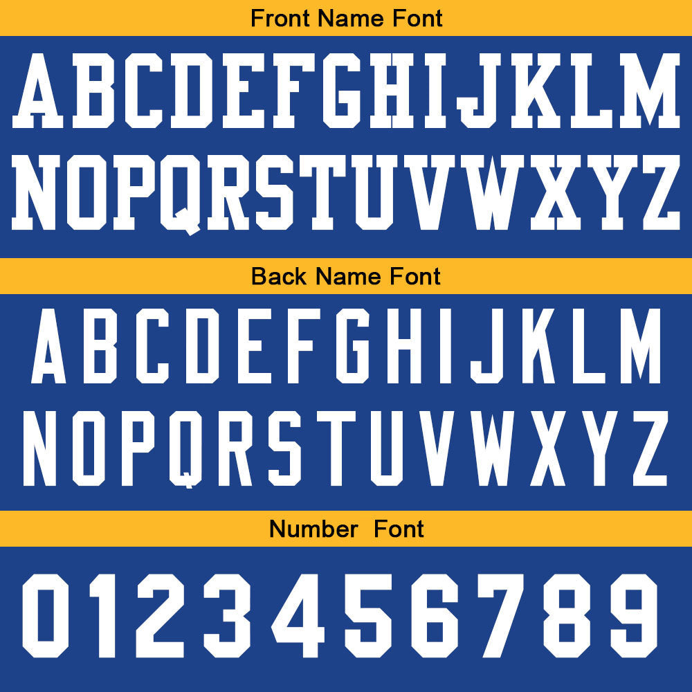 Benutzerdefinierte Basketball Jersey personalisiert genäht Name&Number&Logo Royal&Gelb
