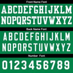 Benutzerdefinierte Basketball Jersey personalisiert genäht Name&Number&Logo Schwarz&Grün