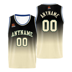 Benutzerdefinierte Basketball Jersey personalisiert genäht Name&Number&Logo Grün&Creme