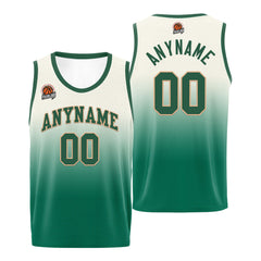 Benutzerdefinierte Basketball Jersey personalisiert genäht Name&Number&Logo Schwarz&Grün