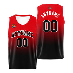 Benutzerdefinierte Basketball Jersey personalisiert genäht Name&Number&Logo Schwarz&Rot
