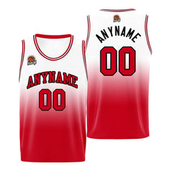 Benutzerdefinierte Basketball Jersey personalisiert genäht Name&Number&Logo Rot&Schwarz