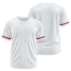 Benutzerdefinierte Authentisch Baseball-Trikot Weiss Netz
