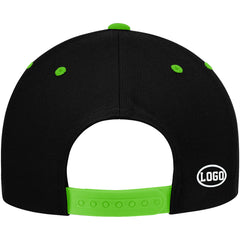 Benutzerdefinierte Authentizität Hut Schwarz-Grün