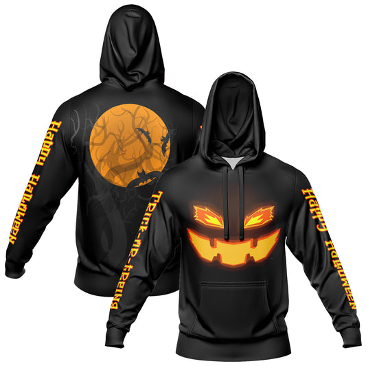 Benutzerdefinierter personalisierter Halloween-Hoodie für Halloween-Langarm-Sweatshirts für Erwachsene und Kinder, leichte, lässige Pullover-Oberteile