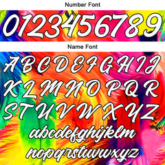 Benutzerdefinierter Krawattengefärbte Feder Basketballanzug für Erwachsene und Kinder Personalisiertes Trikot