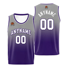 Benutzerdefinierte Basketball Jersey personalisiert genäht Name&Number&Logo Schwarz&Lila