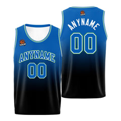 Benutzerdefinierte Basketball Jersey personalisiert genäht Name&Number&Logo Blau&Marine