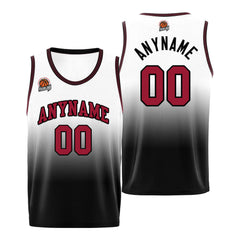 Benutzerdefinierte Basketball Jersey personalisiert genäht Name&Number&Logo Rot&Schwarz