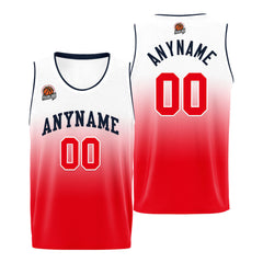 Benutzerdefinierte Basketball Jersey personalisiert genäht Name&Number&Logo Marine&Rot