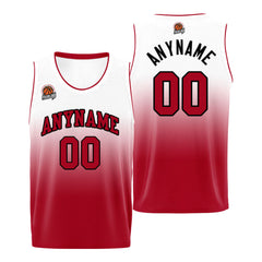 Benutzerdefinierte Basketball Jersey personalisiert genäht Name&Number&Logo Schwarz&Rot