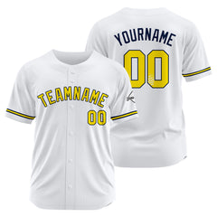 Benutzerdefinierte Authentisch Baseball-Trikot Weiss Netz