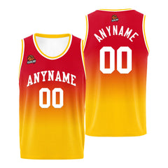 Benutzerdefinierte Basketball Jersey personalisiert genäht Name&Number&Logo Rot&Schwarz