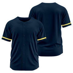 Benutzerdefinierte Authentisch Baseball-Trikot Marine Netz