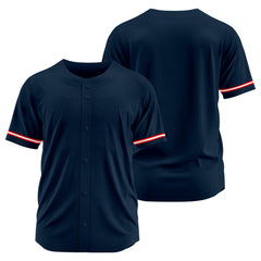 Benutzerdefinierte Authentisch Baseball-Trikot Marine Netz