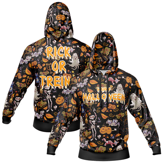 Benutzerdefinierter personalisierter Halloween-Hoodie für Halloween-Langarm-Sweatshirts für Erwachsene und Kinder, leichte, lässige Pullover-Oberteile