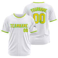 Benutzerdefinierte Authentisch Baseball-Trikot Weiss Netz