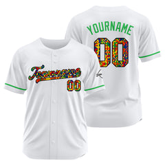 Benutzerdefinierte Authentisch Baseball Weiß