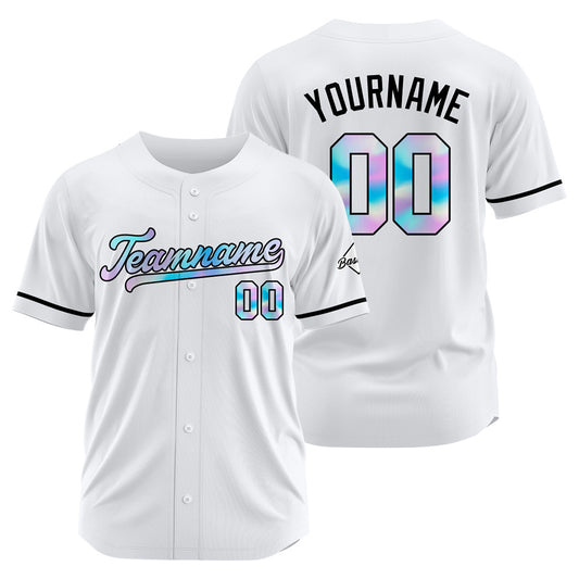 Ein personalisiertes authentisches Baseball-Trikot und eine Netz-Baseballmütze