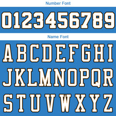 Benutzerdefinierte Authentisch Basketball Trikot Blau-Weiß-Gold-Schwarz