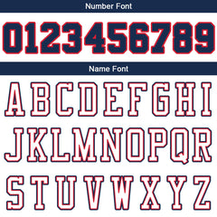 Benutzerdefinierte Authentisch Basketball Trikot Weiß-Marine-Rot