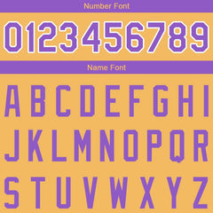 Benutzerdefinierte Authentisch Basketball Trikot Gelb-Lila-Weiß