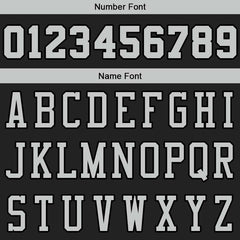 Benutzerdefinierte Authentisch Basketball Trikot Schwarz- Grau