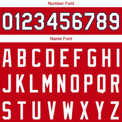 Benutzerdefinierte Authentisch Basketball Trikot Rot-Weiß-Marine