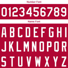 Benutzerdefinierte Authentisch Basketball Trikot Rot-Weiß-Grau-Schwarz