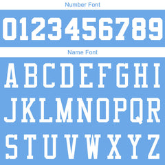 Benutzerdefinierte Authentisch Basketball Trikot Hellblau-Weiß