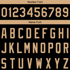 Benutzerdefinierte Authentisch Basketball Trikot Schwarz- Gold