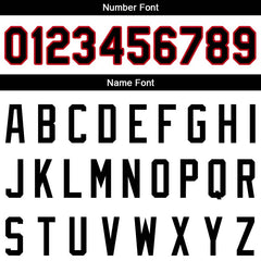 Benutzerdefinierte Authentisch Basketball Trikot Weiß-Rot-Schwarz