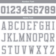 Benutzerdefinierte Authentisch Basketball Trikot Weiß-Grau-Hellgrau