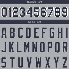 Benutzerdefinierte Authentisch Basketball Trikot Grau-Rot-Marine