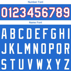 Benutzerdefinierte Authentisch Basketball Trikot Blau-Weiß-Rot