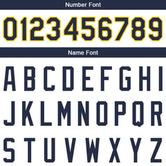 Benutzerdefinierte Authentisch Basketball Trikot Weiß-Marine-Gelb