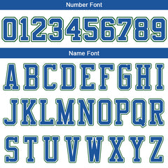 Benutzerdefinierte Authentisch Basketball Trikot Weiß-Royal- Kelly Grün